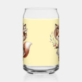 かわいいウッドランドキツネガールウェアハングコテージコーレ ガラス缶 (左)