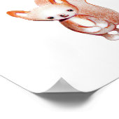 かわいいウッドランドキツネボーイベビー子供部屋デコール ポスター (角)