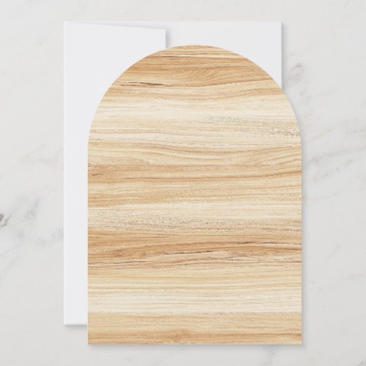 かわいいウッドランドキツネ秋秋のアーチ赤ちゃんシャワー 招待状 (裏面)