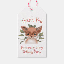 かわいいウッドランドキツネ誕生日パーティーありがとう