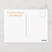 かわいいウッドランドグリズリーベアーキュブサンキューベキュー ポストカード (裏面)