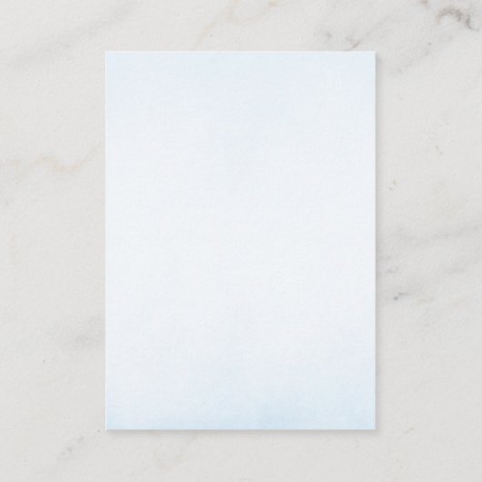 かわいいウッドランドディアブルーフローラブックスベビー エンクロージャーカード (裏面)