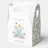 かわいいウッドランドベビーゾウ葉ベビーシャワー フェイバーボックス (オープン)