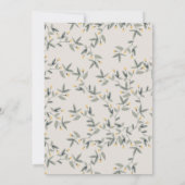 かわいいウッドランドライオンの葉ベビーシャワー招待状 サンキューカード (裏面)