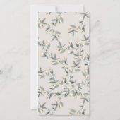 かわいいウッドランドライオンの葉ベビーシャワー招待状 サンキューカード (裏面)