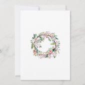 かわいいウッドランドリス林の赤ちゃんシャワー 招待状 (裏面)