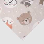 かわいいウッドランド動物のキッズパターン 薄葉紙 (詳細)