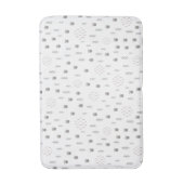 かわいいウッドランド動物のトラックパターン バスマット (正面縦)