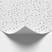 かわいいウッドランド動物のトラックパターン ラッピングペーパー (角)