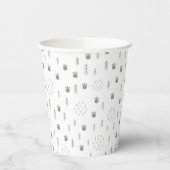 かわいいウッドランド動物のトラックパターン 紙コップ (左)