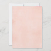 かわいいウッドランド動物のフローラ女の子のベビー散布 招待状 (裏面)