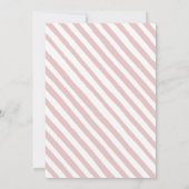 かわいいウッドランド動物の女の子ピンクの赤ちゃんシャワー 招待状 (裏面)