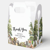 かわいいウッドランド動物の赤ちゃんシャワー フェイバーボックス (オープン)