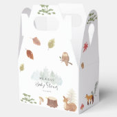 かわいいウッドランド動物の赤ちゃんシャワー フェイバーボックス (オープン)