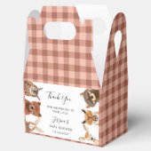 かわいいウッドランド動物の赤ちゃんシャワー フェイバーボックス (オープン)