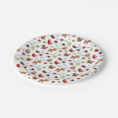 かわいいウッドランド動物の赤ちゃんシャワー ペーパープレート (アングル)