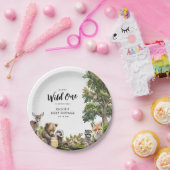 かわいいウッドランド動物の赤ちゃんシャワー ペーパープレート (パーティー)