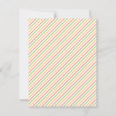 かわいいウッドランド動物の赤ちゃんシャワー 招待状 (裏面)