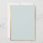 かわいいウッドランド動物の赤ちゃんシャワー 招待状 (裏面)