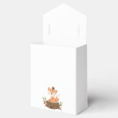 かわいいウッドランド動物の青い赤ちゃん男の子シャワー フェイバーボックス (オープン)