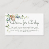 かわいいウッドランド動物アドベンチャーニュートラルベビーシャワー エンクロージャーカード (正面)