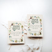 かわいいウッドランド動物アドベンチャーニュートラルベビーシャワー エンクロージャーカード