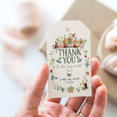 かわいいウッドランド動物アドベンチャーニュートラルベビーシャワー ギフトタグ