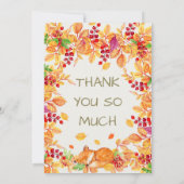 かわいいウッドランド動物キツネの赤ちゃんシャワー 招待状 (裏面)