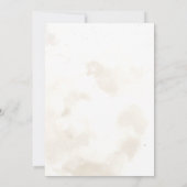 かわいいウッドランド動物ベビーシャワーパーティー 招待状 (裏面)