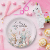 かわいいウッドランド動物ベビーシャワー紙プレート ペーパープレート (パーティー)
