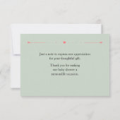 かわいいウッドランド動物図解入りの、写真付きのイベントありがとう サンキューカード (裏面)