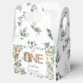 かわいいウッドランド動物緑の少年の赤ちゃんシャワー フェイバーボックス (オープン)