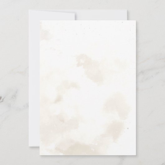 かわいいウッドランド動物2nd誕生日パーティー 招待状 (裏面)