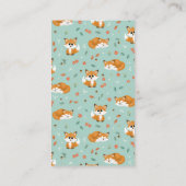 かわいいウッドランド少年の赤ちゃんシャワーおむつラッフル エンクロージャーカード (裏面)