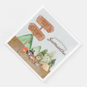 かわいいウッドランド森林動物キャンプ赤ちゃんシャワー (コーナー)