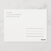 かわいいウッドランド水彩獅子葉赤ちゃんシャワー ポストカード (裏面)