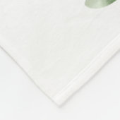 かわいいウッドランド緑の森の動物の少年子供部屋 フリースブランケット (角)