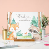 かわいいウッドランド赤ちゃんシャワーテーマアクリルサイン アクリルサイン (ウェディング)