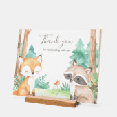 かわいいウッドランド赤ちゃんシャワーテーマアクリルサイン アクリルサイン (傾斜)