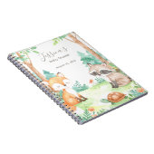 かわいいウッドランド赤ちゃんシャワーテーマギフト ノートブック (右側)