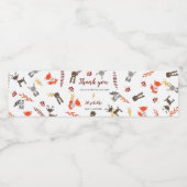 かわいいウッドランド赤ちゃんシャワー森林動物かわいい ペットボトルラベル (シングルラベル)