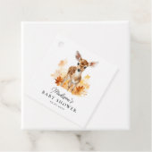 かわいいウッドランド鹿秋赤ちゃんシャワー フェイバータグ (インサイチュ)