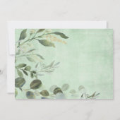 かわいいウッドランド1歳の誕生日の森の友人たちパーティー 招待状 (裏面)