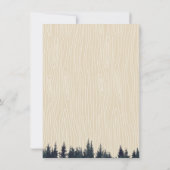 かわいいウッドランド·リトル·キツネの第8回誕生日パーティー 招待状 (裏面)