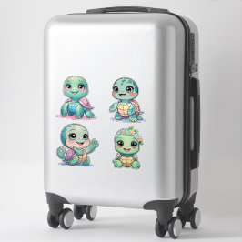 かわいいウミガメのカスタムカットビニールステッカー シール