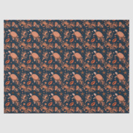 かわいいウミガメのカニのパターブビーチパーティー 薄葉紙