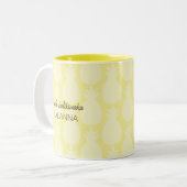 かわいいウミガメのクリスマス ツートーンマグカップ (正面左)