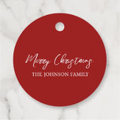 かわいいウミガメのクリスマス　ホリデー　水彩画 フェイバータグ (裏面)