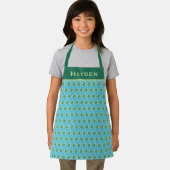 かわいいウミガメのパターンパーソナライズされた エプロン (インサイチュ)