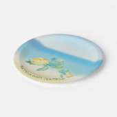 かわいいウミガメのベビーシャワー7"プレート ペーパープレート (アングル)